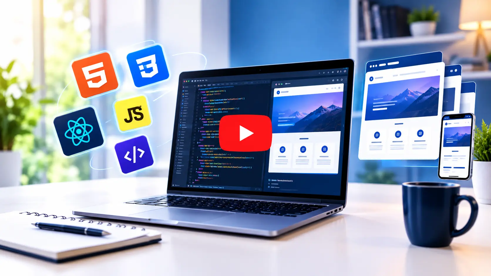 YouTube Video Ads Marketing Illustration